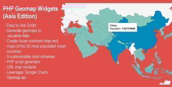 PHP Geomapping Widgets (Asia) 