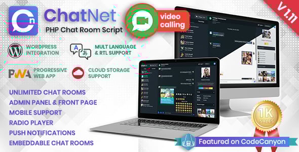 ChatNet - PHP Chat Room & Private Chat Script
