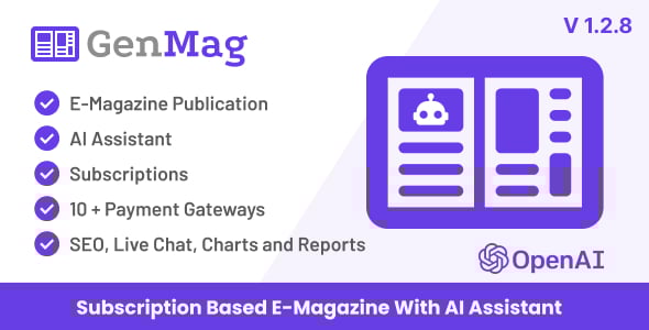 GenMag - E-Magazine with AI Assistant