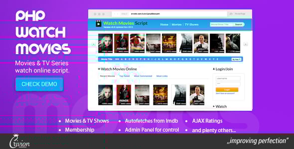 PHP Watch Movies Script
